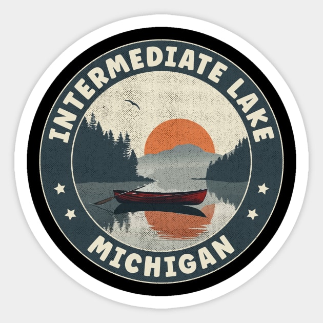 Intermediate Lake Michigan Sunset Sticker by turtlestart